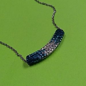 Silver and Teal ombre necklace... beautiful ❤️